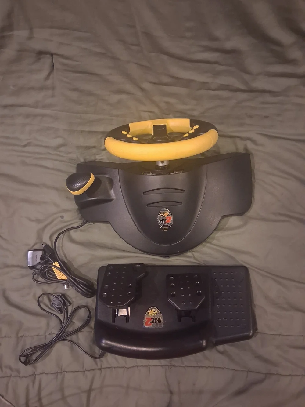 Mad Catz MC2 Microcon Racing Wheel and Pedals for PS1 and PS2
